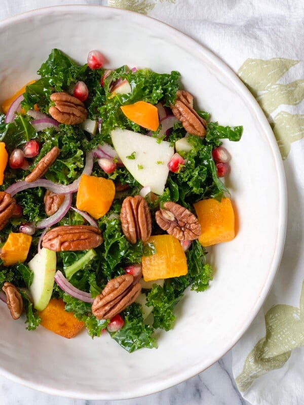 kale pomegranate apple salad
