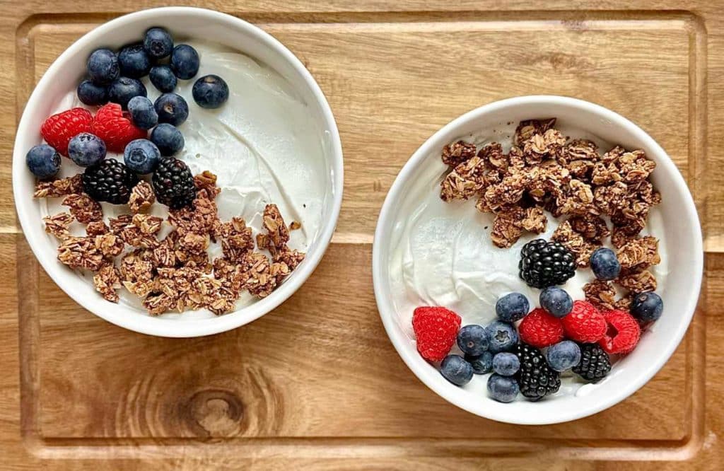 Yogurt with Granola - Two Ways! - SueBee Homemaker