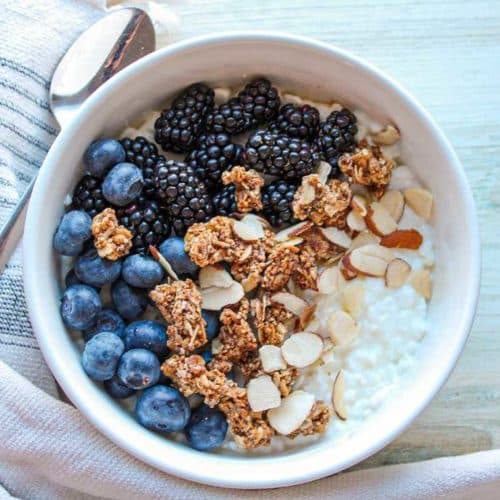 Easy Cottage Cheese with Fruit Bowls - The Balanced Nutritionist