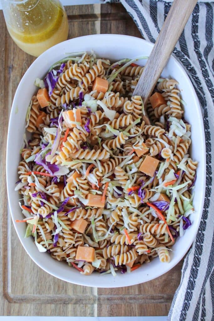 Easy 4 Ingredient Pasta Salad (High Protein, High Fiber) - The Balanced ...