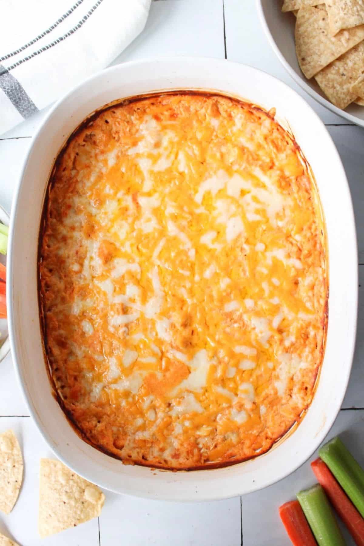 Healthy High Protein Buffalo Chicken Dip The Balanced Nutritionist