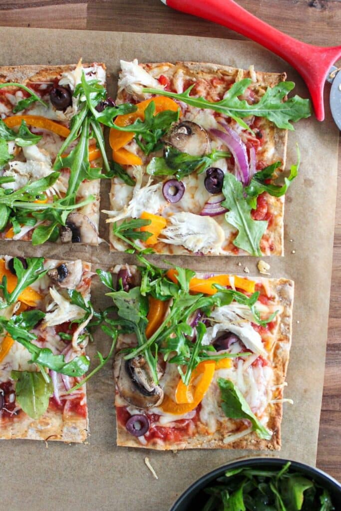 High Protein Lavash Bread Pizza (in under 10 minutes!) - The Balanced ...