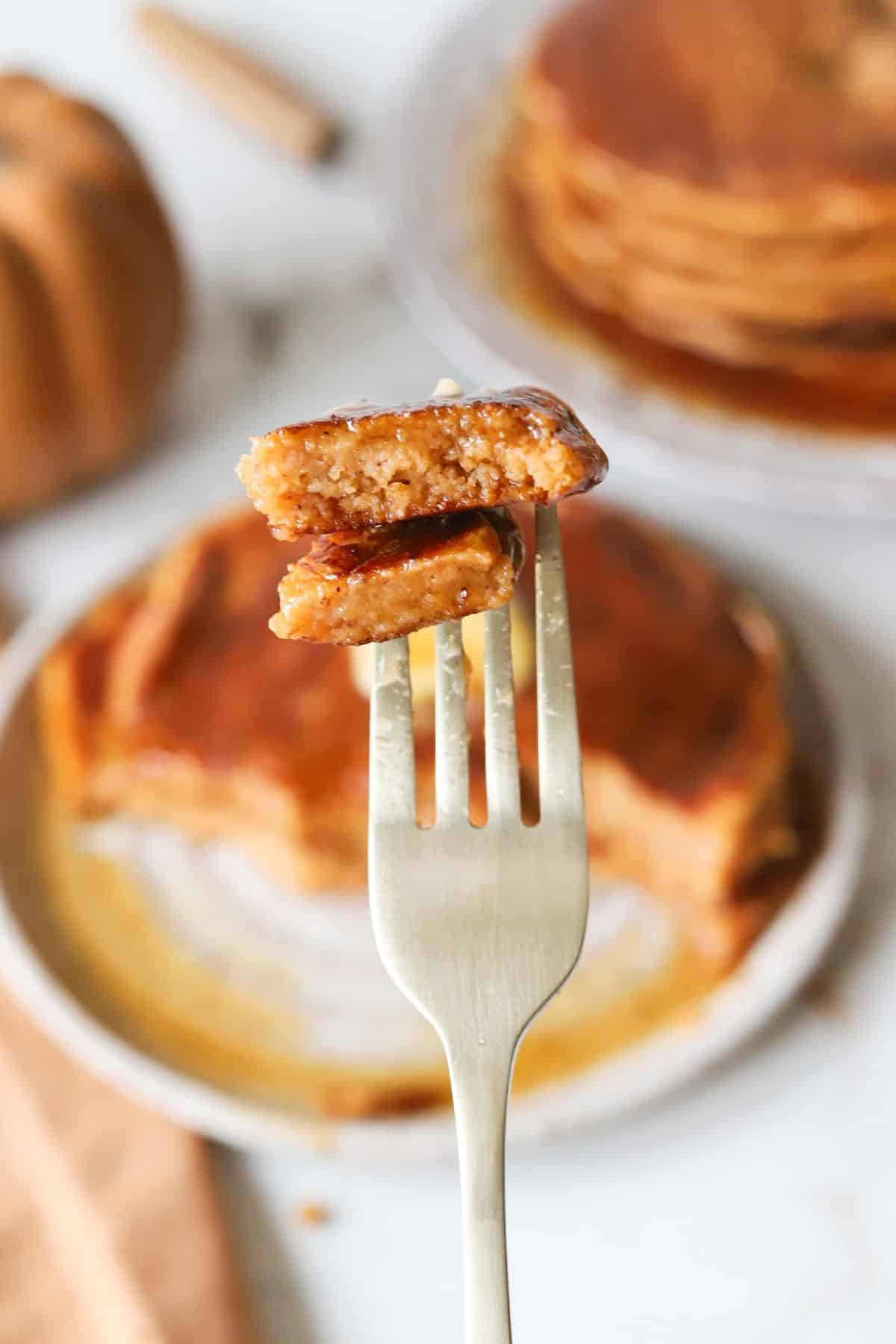 Pumpkin Pancakes with Pancake Mix (High Protein) - The Balanced ...