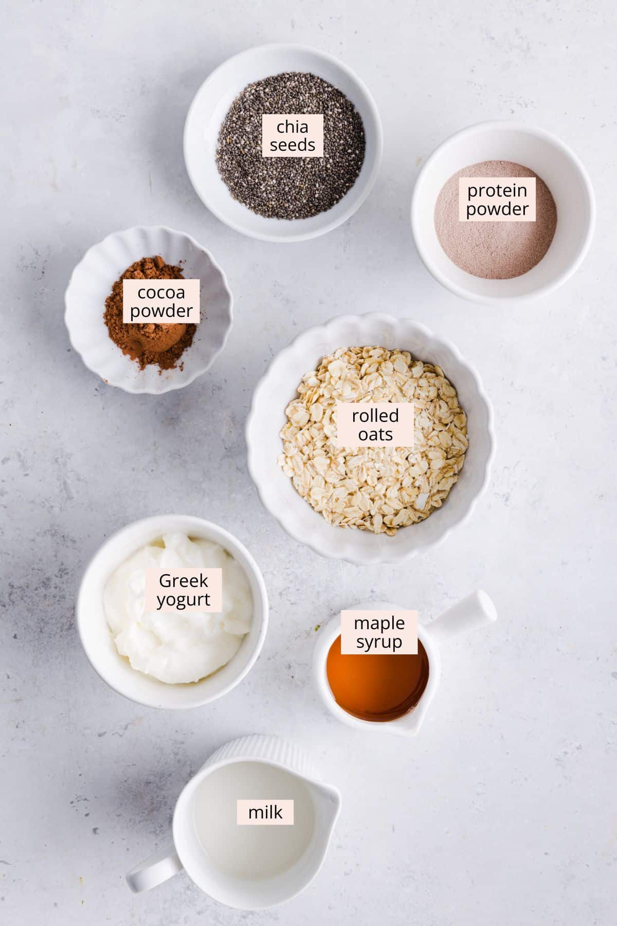 Chocolate Protein Overnight Oats (30+ grams protein!) - The Balanced ...