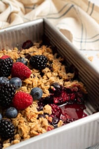 Ultimate Berry Crumble Recipe | The Balanced Nutritionist