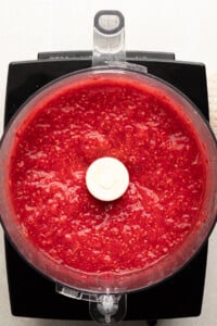 Low Sugar Raspberry Freezer Jam - The Balanced Nutritionist