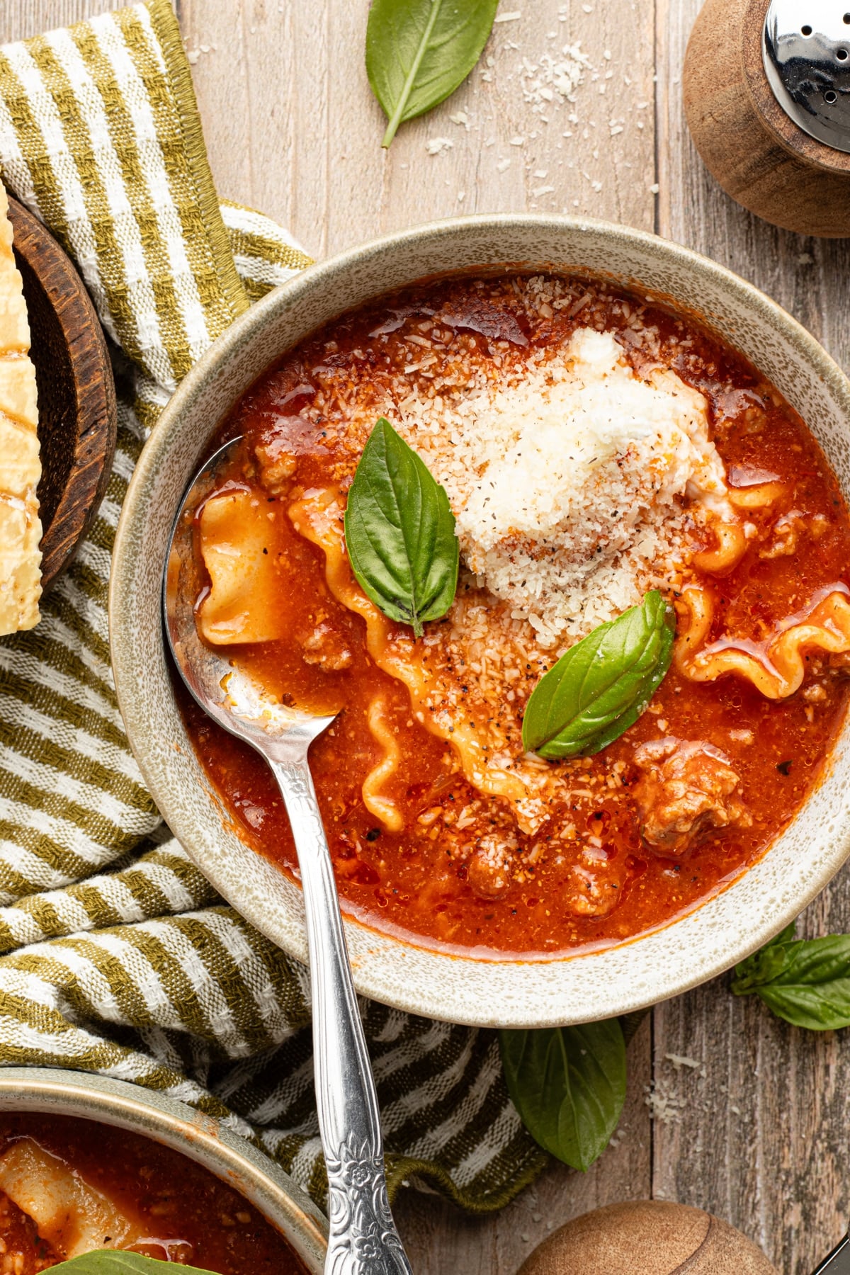 High Protein Lasagna Soup